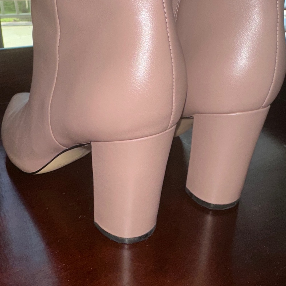 Marc Fisher LTD Cream Leather Boots - Picture 5 of 8